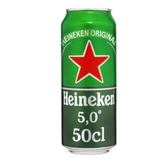 Biere blonde HEINEKEN 5% cannette 50cl