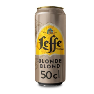 Biere blonde d'Abayye 6.6% LEFFE cannette 50cl
