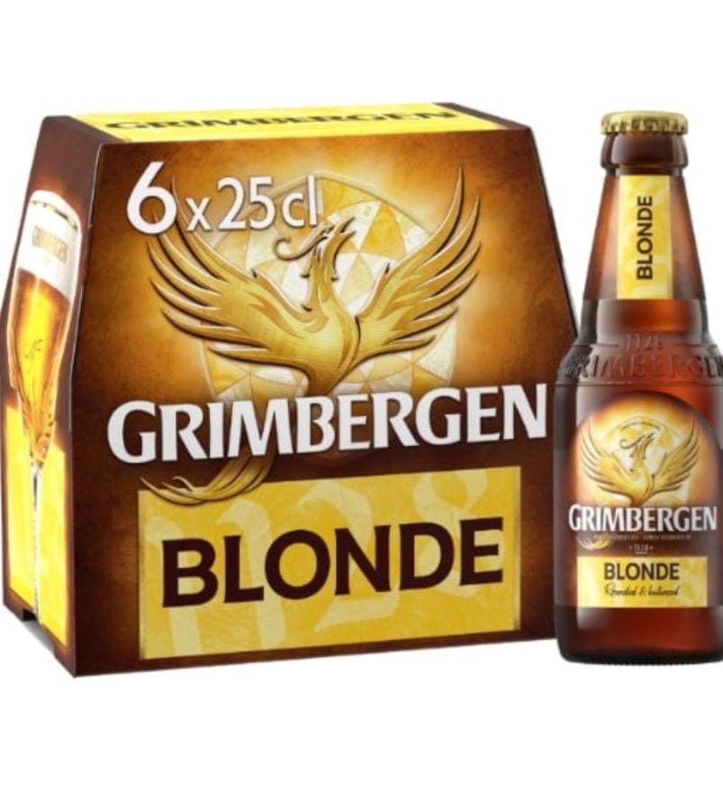 Biere blonde d'abbaye 6.7% GRIMBERG 6x25cl