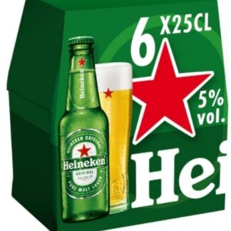 Biere blonde HEINEKEN 5% 6x25cl