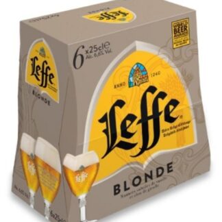 Bière blonde d'abbaye 6.6% LEFFE 6x25cl