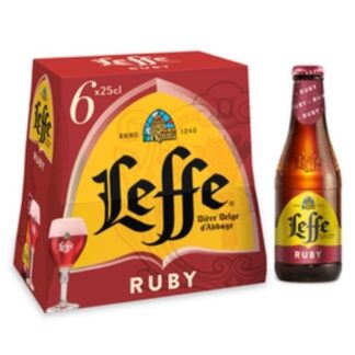 Biere Ruby 5% LEFFE 6x25cl